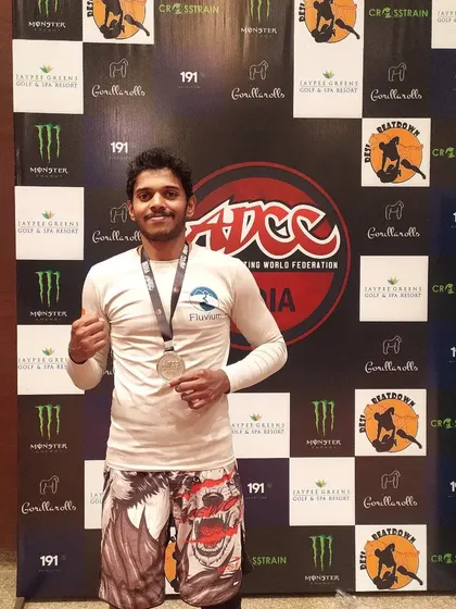 A duplicate of image 119, showing my silver medal win at ADCC India.