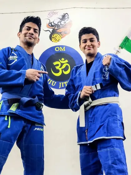 A proud moment for one of our dedicated young students. Earning a stripe on your belt in Jiu-Jitsu is a sign of consistent effort and progress, and we celebrate every step of the journey.