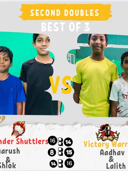 A nail-biting Second Doubles match that went to a third set. This is what competitive badminton is all about.