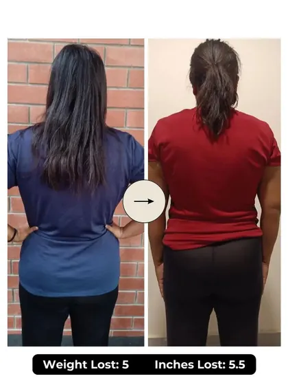Indrani lost 5 kgs and 5.5 inches in 6 weeks. She found the motivation she was lacking at other gyms, thanks to our focus on consistency, discipline, and personal attention from trainers.