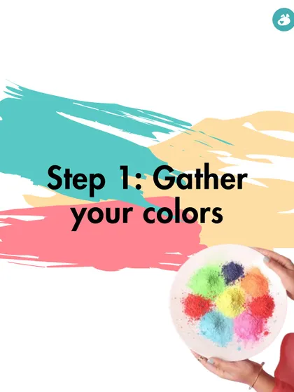 Step 1: Gather your colors. We use humor to begin our strong message against including dogs in Holi celebrations.