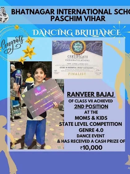 A proud moment for one of our students who achieved the 2nd position at the Genre 4.0 state-level competition, winning a cash prize.
