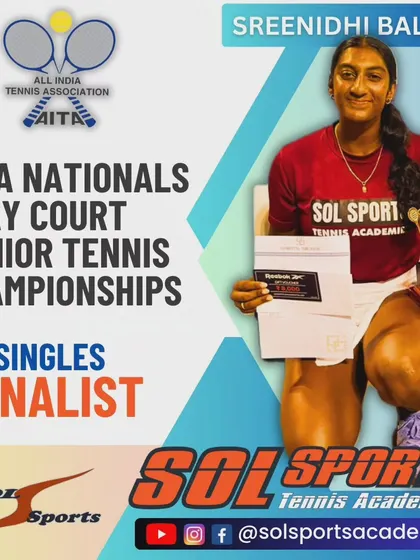 A fantastic run to the finals at a major national event. We congratulate Sreenidhi Balaji for her outstanding performance as the singles finalist at the All India Jr Clay Court National Championships.