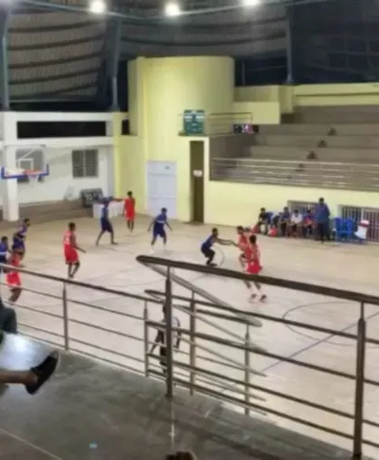 A view of the game during the Malleshwaram Cup 2020.