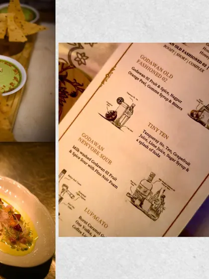 A look at our new illustrated menu alongside some of the delicious dishes it features. This image connects our creative presentation with the high-quality food we serve, showing our attention to detail in every aspect.