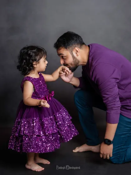 Showerd with dad's love, smiles, and a little bit of glitter. The bond between a father and his daughter is truly special.