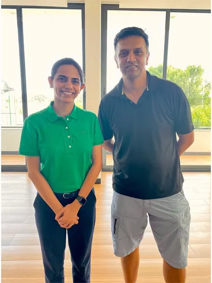It was an honor to meet "The Wall" himself, Rahul Dravid. His humility and dedication are an inspiration.