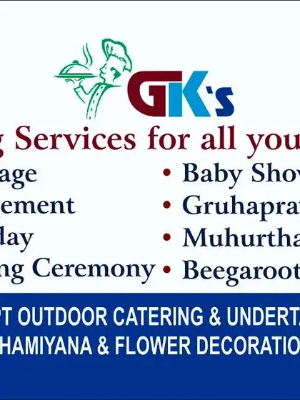 A summary of all the events I cater for, including weddings, baby showers, and Beegaroota. I also provide vessels, shamiyana, and flower decoration services.