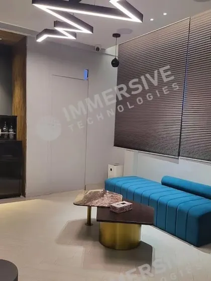 A glimpse inside our one-of-a-kind experience center in Gurugram. This space is designed to transport you into the future of smart living, showcasing lavish innovations in a comfortable and modern setting.
