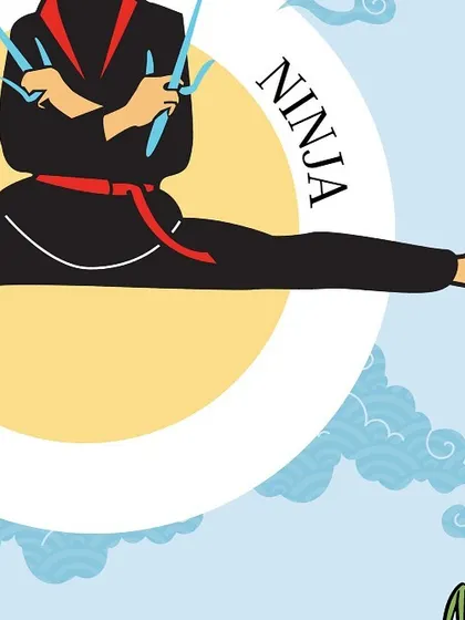 Our IFLAC Ninja character, representing our most advanced young learners who are mastering their foreign language skills.