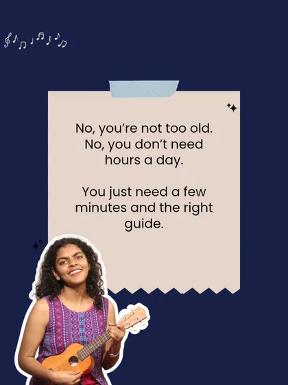 No, you're not too old. No, you don't need hours a day. You just need a few minutes and the right guide to start your journey.