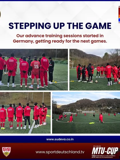 Our advance training sessions in Germany, preparing for the MTU Cup. We ensure our teams are fully acclimatized and tactically prepared before any major international tournament.