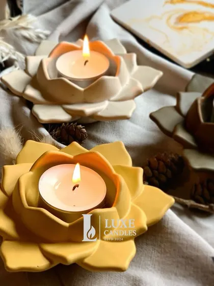 These concrete lotus candle holders are perfect for Diwali. They can be used with tealights and also double as a trinket dish, making them a versatile gift.
