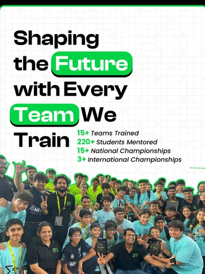An impressive summary of our impact: 15+ teams trained, 220+ students mentored, and numerous national and international championships won. We are shaping the future with every team we train.