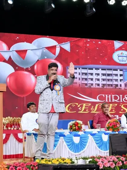 Hosting the annual day function for CMI Public School in Gundlupete. I make sure my programs are entertaining and engaging for audiences of all ages, whether it's a school function or a college fest.