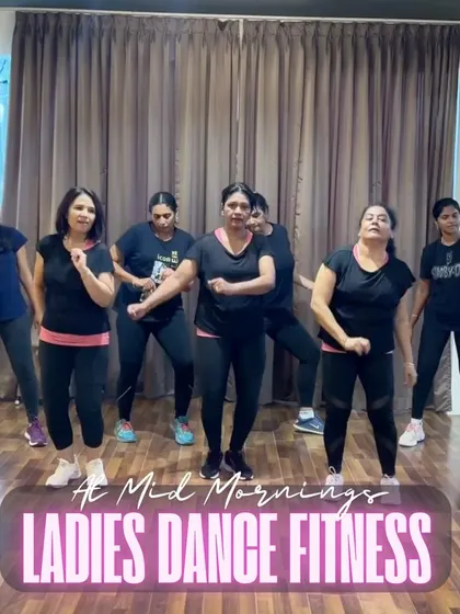 Our exclusive ladies' dance fitness classes are designed to help you stay fit, young, and happy. This mid-morning session is a great way to prioritize your health and well-being.
