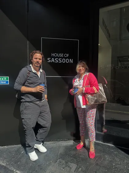 At the House of Sassoon in London. Continuing my education and soaking in inspiration is crucial to my craft.