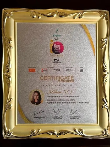 A close-up of the Certificate of Felicitation for the iGen 2023 award. A heartfelt thank you to the jury and organizers for this incredible recognition.