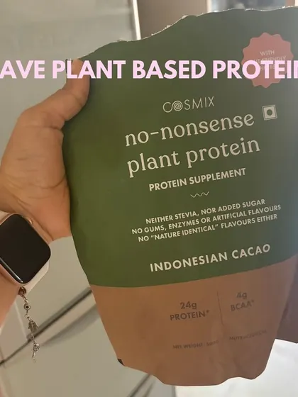 For those who prefer a plant-based option, this is my favorite plant protein powder. It's important to find a protein supplement that tastes good and digests well, whether it's whey or plant-based, to help you meet your daily protein targets for muscle recovery.