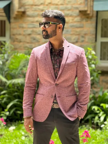Suited up for a special occasion. I can dress the part for more formal events like weddings or upscale corporate parties.