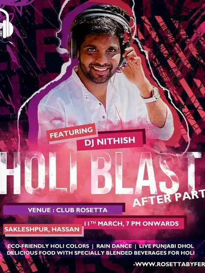 I love playing for themed events, and this Holi Blast After Party was pure energy. My set was packed with rain dance anthems and live Punjabi dhol mixes.