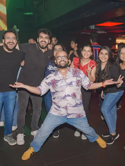 The energy of a happy crowd is contagious. This group brought all the good vibes.