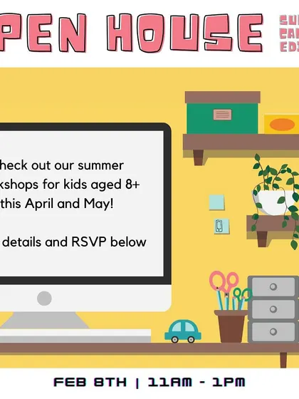 This Open House is the Summer Camp edition! Join us to explore the exciting week-long programs we have planned for kids, from electronics to woodworking.