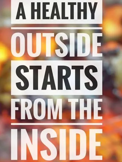True health and radiance are not just skin deep. A healthy outside is a direct result of nourishing your body from the inside with good food and positive habits.
