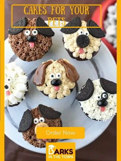 How adorable are these puppy-themed cupcakes? I bake these custom treats for parties or just as a special reward, using only pet-safe ingredients to create these delightful pupcakes.