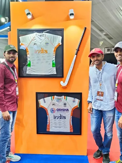 Our coaches at the Khelo India Youth Games, always seeking opportunities to learn and connect with the broader sports community.