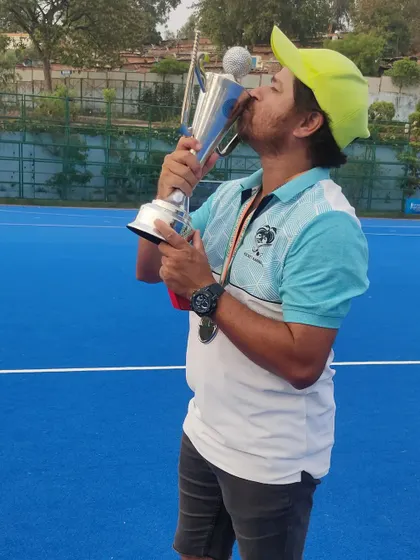 Congratulations to our coach John Verghese for leading the Karnataka Women's Hockey Team to a silver medal at the Senior National Championship. His achievement is an inspiration to all our campers.