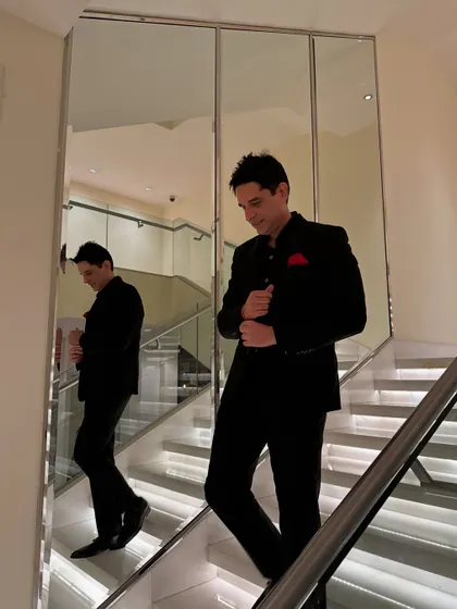 A creative shot using mirrors to capture multiple angles. This reflects the dynamic and multi-faceted approach I take to my DJ sets.