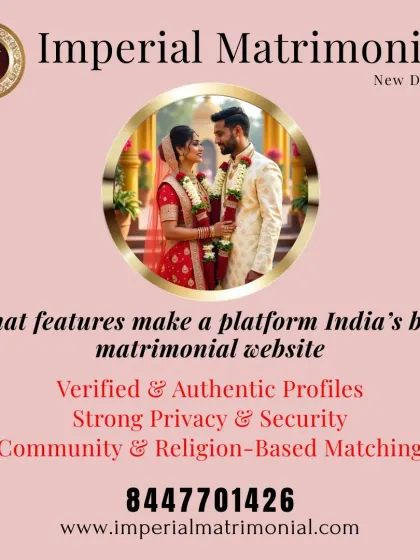 What makes a platform India's best matrimonial website? We believe it's a combination of verified profiles, strong privacy, and community-based matching, all of which we provide.