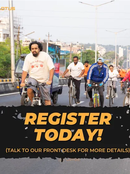 Another call to register for the Tour de Forest, encouraging members to talk to the front desk for details.