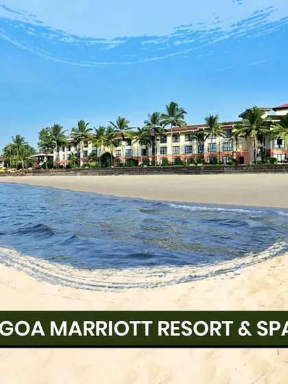 The beautiful beachfront of the Goa Marriott Resort & Spa, an ideal location for a dreamy beach wedding.