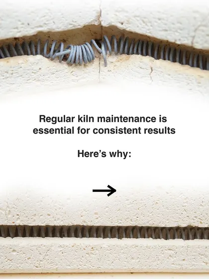This is the first in a series of posts about why regular kiln maintenance is so important for achieving consistent firing results and protecting your kiln from costly repairs.