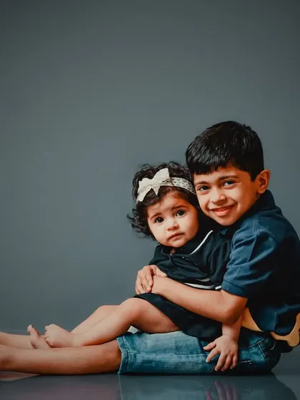 The bond between siblings is so special. We aim to capture those unscripted moments of love and protection, creating sibling portraits that you will cherish forever.