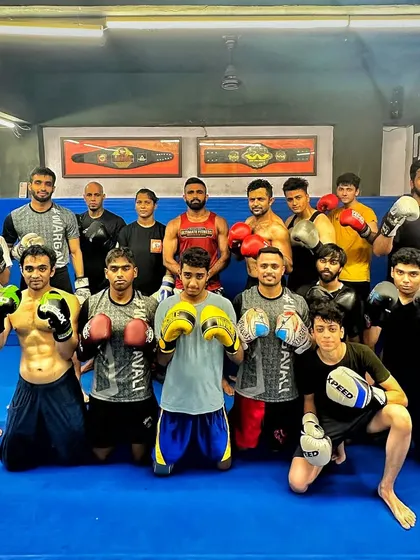 Another shot of the boxing class. A good community is key to consistent training and growth.
