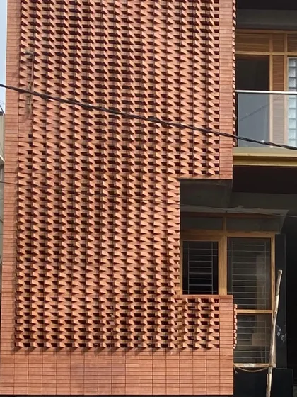 A duplicate image of the completed parametric brick wall.