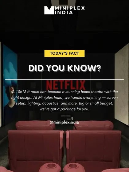 Did you know even a compact 10x12 ft room can become a stunning home theater? I specialize in creating amazing experiences in rooms of all shapes and sizes.