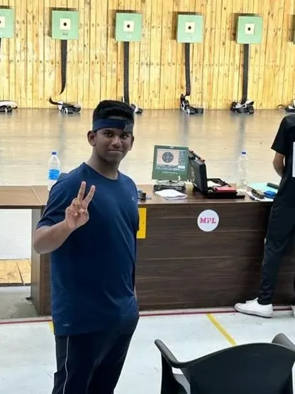 Darren K Dawn, a 14-year-old from our academy, after scoring 574 at the 66th National Championship.