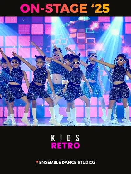 Bringing back the classics with our kids' retro performance. These themed dances are a fun way for kids to explore different eras of music and style.