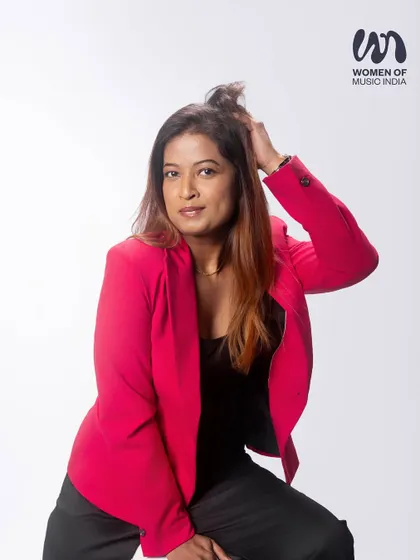 A candid shot from the Women of Music India first anniversary celebration. Being part of a community that uplifts women in the music business is essential to my journey.