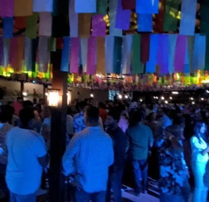 Another angle of the dance floor at the Colt event.
