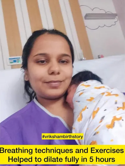 This mother's testimonial shows how breathing techniques and exercises helped her dilate from 1cm to 10cm in just 5 hours, leading to a normal delivery after an 8-hour labor.