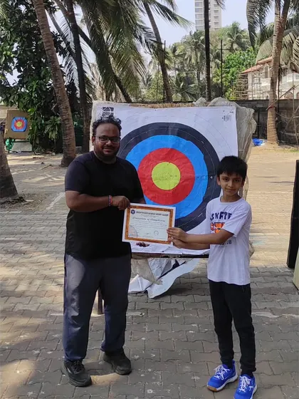 A student from our April 2024 basic batch receives his certificate.