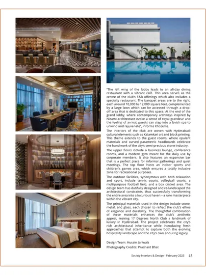 A comprehensive collection of our features in publications like Society Interiors, The Neptune Glitz, and Commercial Design, along with awards and recognitions from events like the Asia Pacific Hotel Awards and Design Democracy.