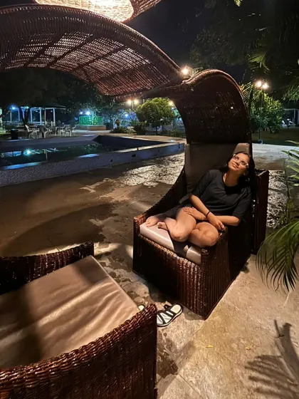 Relax and unwind in our comfortable and stylish outdoor lounge furniture. This wicker daybed is a popular spot to enjoy the cool evening air by the pool.