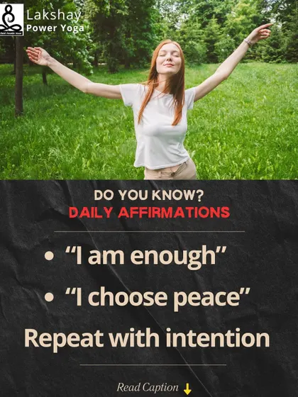 Your inner dialogue shapes your reality. Daily affirmations like "I am enough" and "I choose peace" are simple tools I share to help rewire the brain for positivity and self-approval.