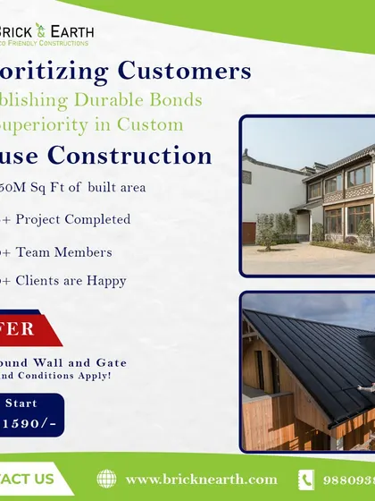 I prioritize my customers by establishing durable bonds through superior custom house construction. My track record includes over 0.50M sq. ft. of built area and more than 30 happy clients.